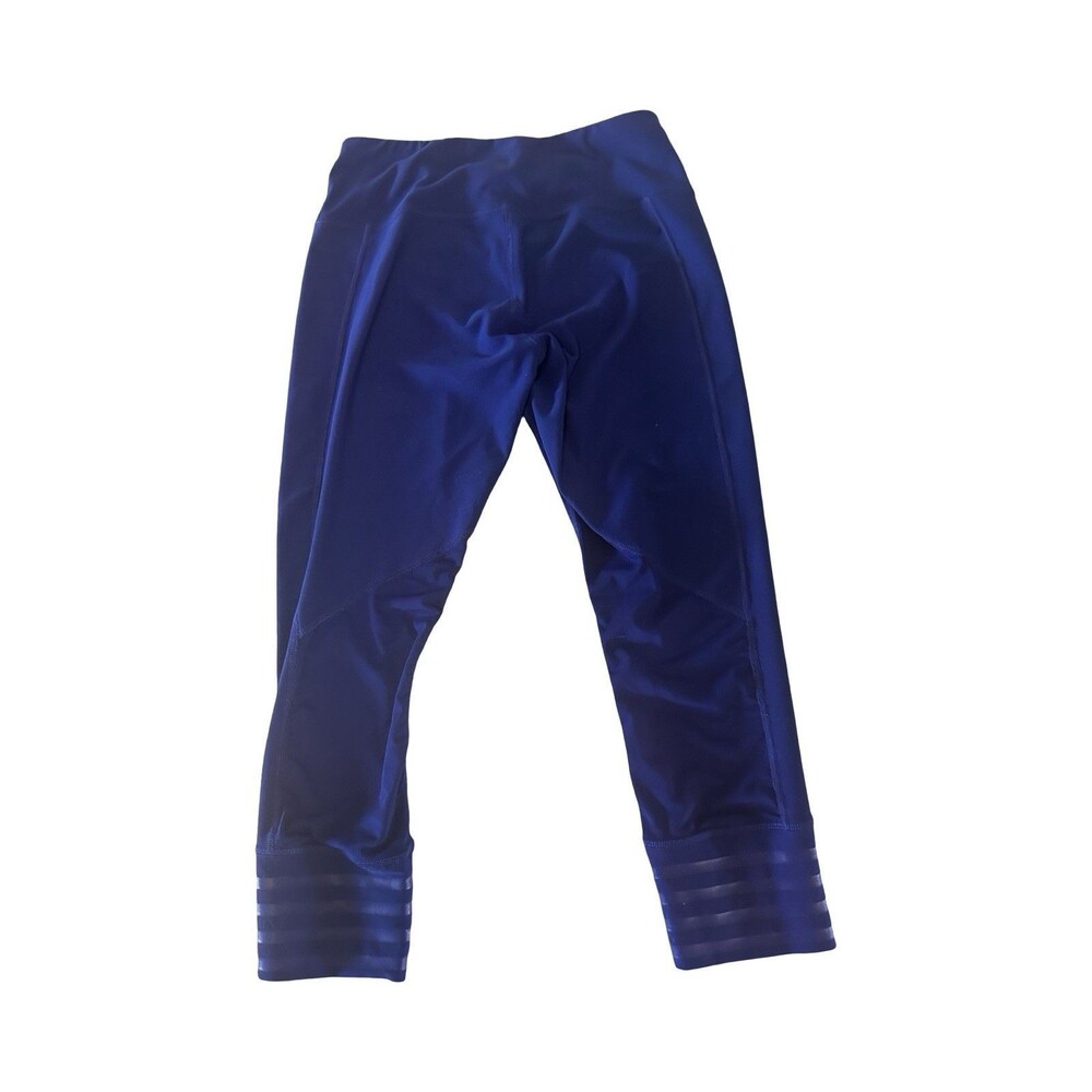 90 Degree By Reflex Ankle Leggings Capri Royal Blue/Purple Small